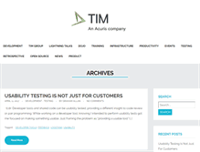 Tablet Screenshot of devblog.timgroup.com